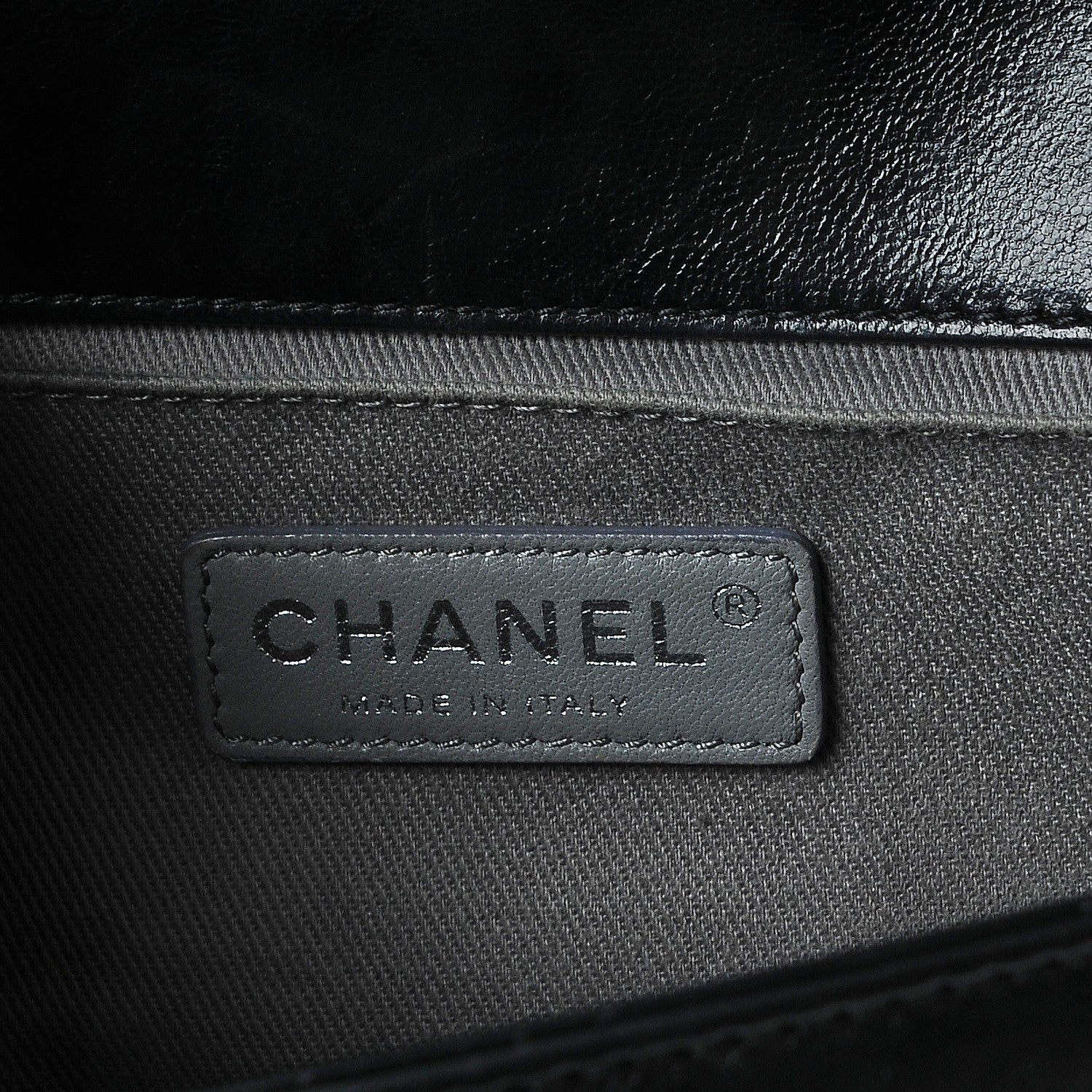 Chanel Lambskin Quilted Medium Boy Flap Black 7 of 9