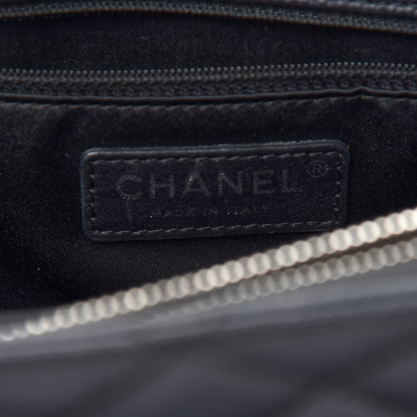 Caviar Quilted Grand Shopping Tote GST Black