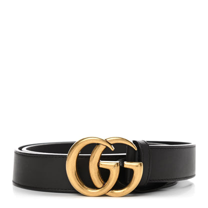 Gucci Moon Calfskin Double G 30mm Belt 90 36 Dark Cocoa 1 of 5