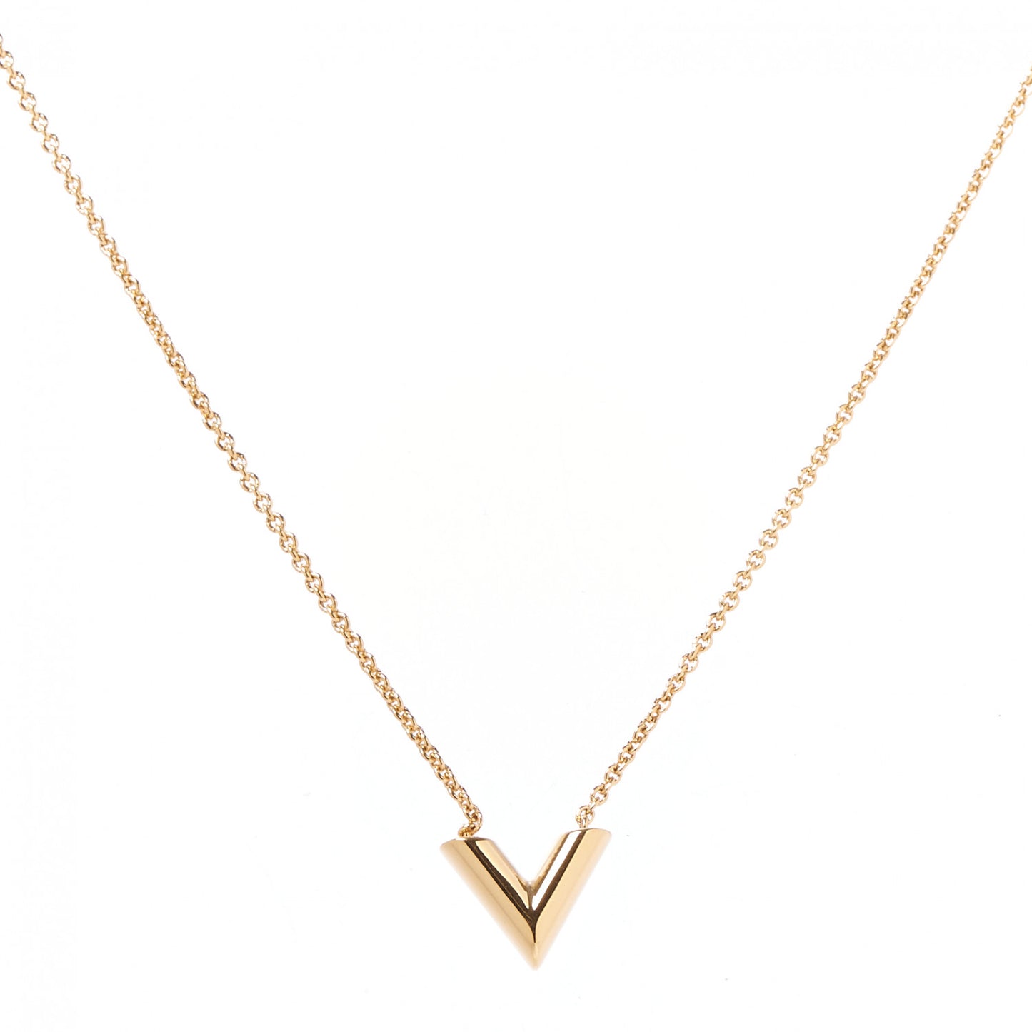 Essential V Necklace Gold