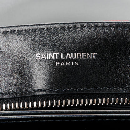 Saint Laurent Cotton Bandana Y Quilted Monogram Toy Loulou Crossbody Bag Red 6 of 12