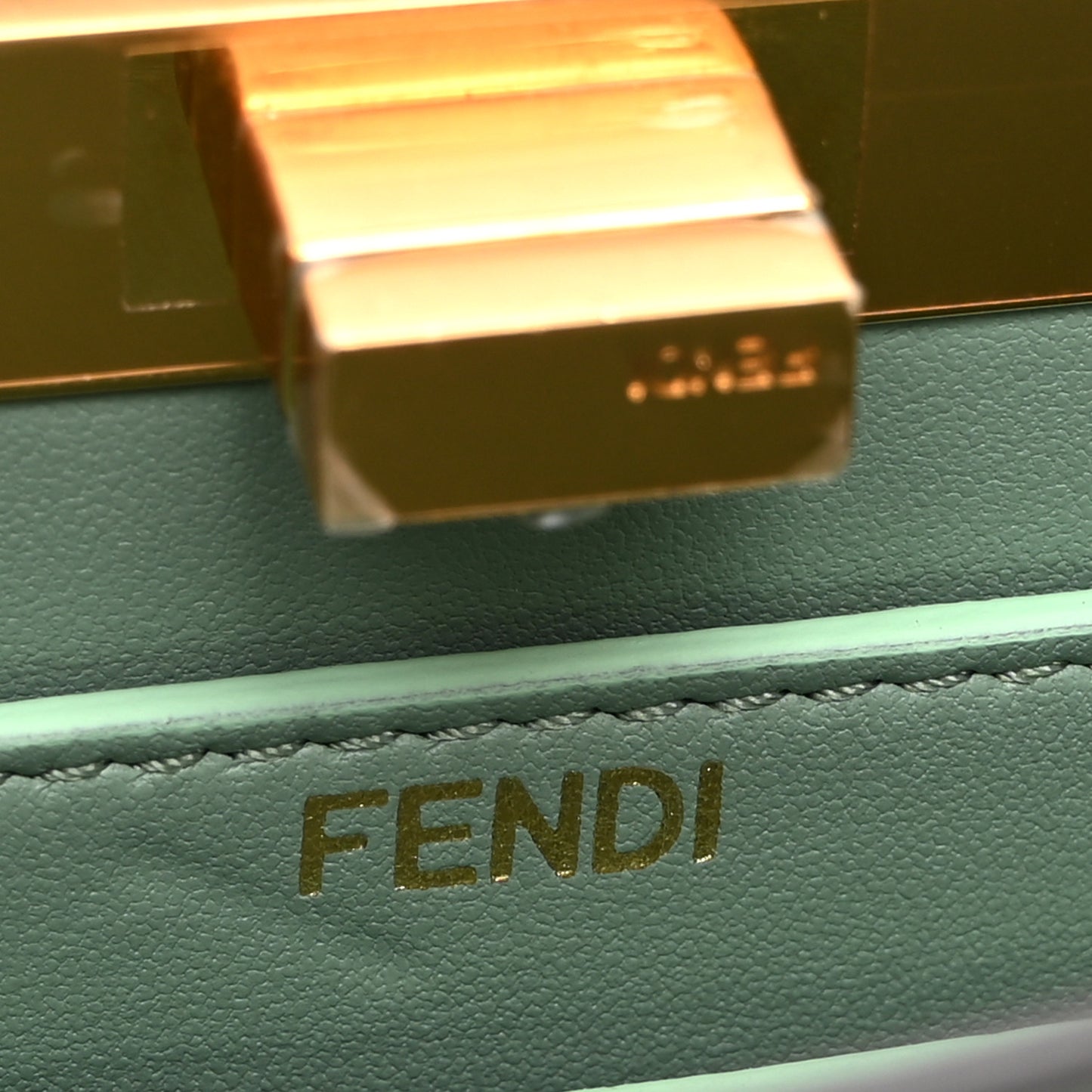 Shiny Nappa Petite Peekaboo I SEE U Satchel Menta