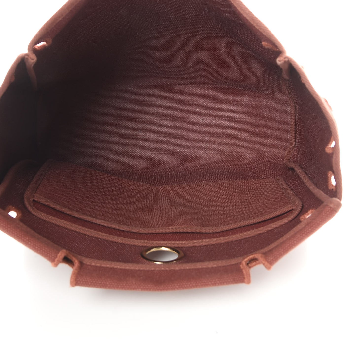 Toile Vache Calfskin Herbag 30 PM Natural Havane