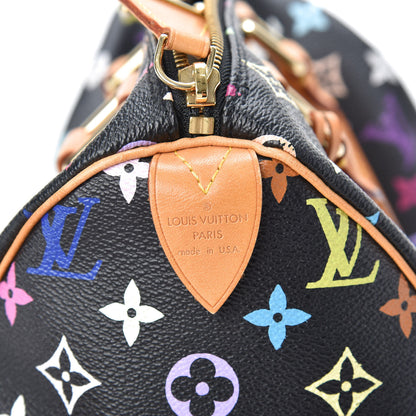 Louis Vuitton Monogram Multicolor Speedy 30 Black 6 of 9