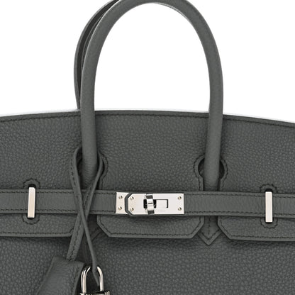 Hermes Togo Birkin 25 Vert Amande 8 of 11