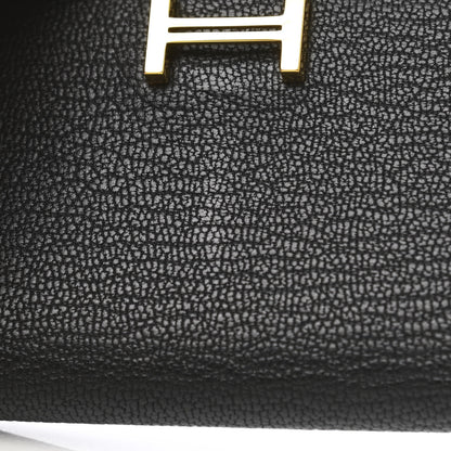 Hermes Chevre Mysore Bearn Card Holder Wallet Black 10 of 10