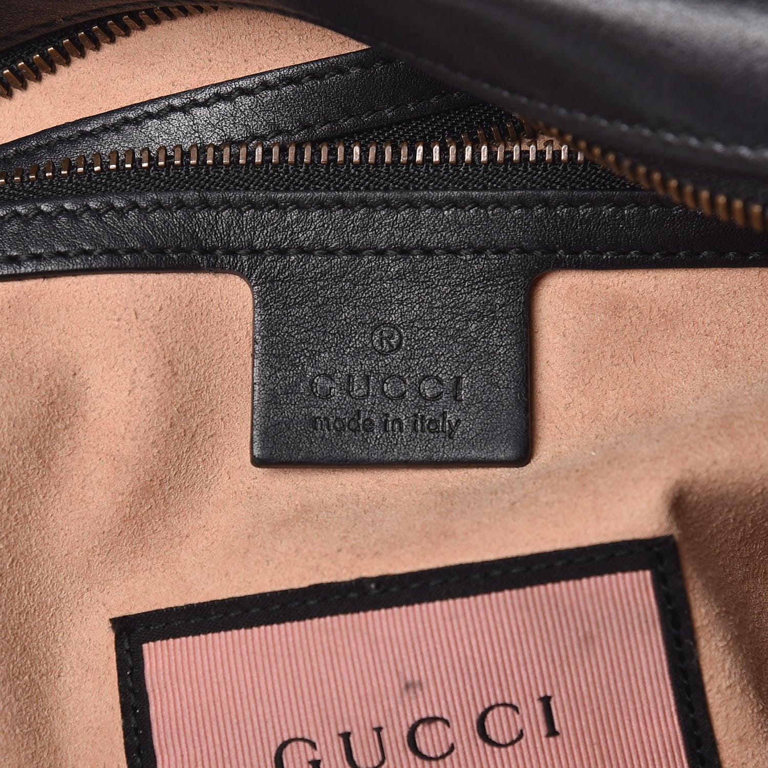Gucci Calfskin Matelasse GucciGhost Medium GG Marmont Chain Shoulder Bag Black New Acquamarine 6 of 14