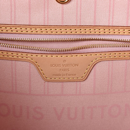 Louis Vuitton Damier Azur Neo Neverfull MM Rose Ballerine 7 of 10