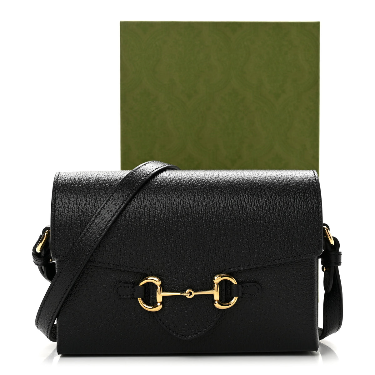 Gucci Calfskin Horsebit 1955 Shoulder Bag Black 11 of 11