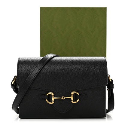 Gucci Calfskin Horsebit 1955 Shoulder Bag Black 11 of 11