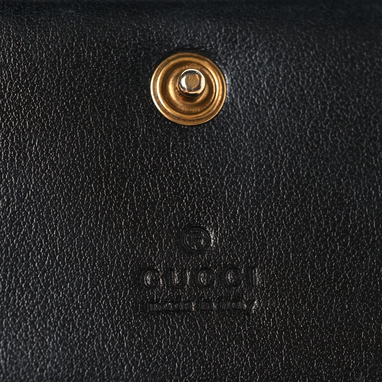 Gucci Calfskin Matelasse GG Marmont Card Case Black 7 of 9