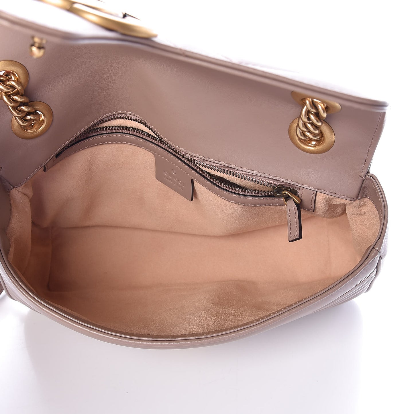Calfskin Matelasse Small GG Marmont Shoulder Bag Porcelain Rose