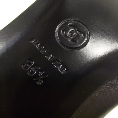 Chanel Patent Leather Tip Ballerina Flats 35.5 Black 7 of 10