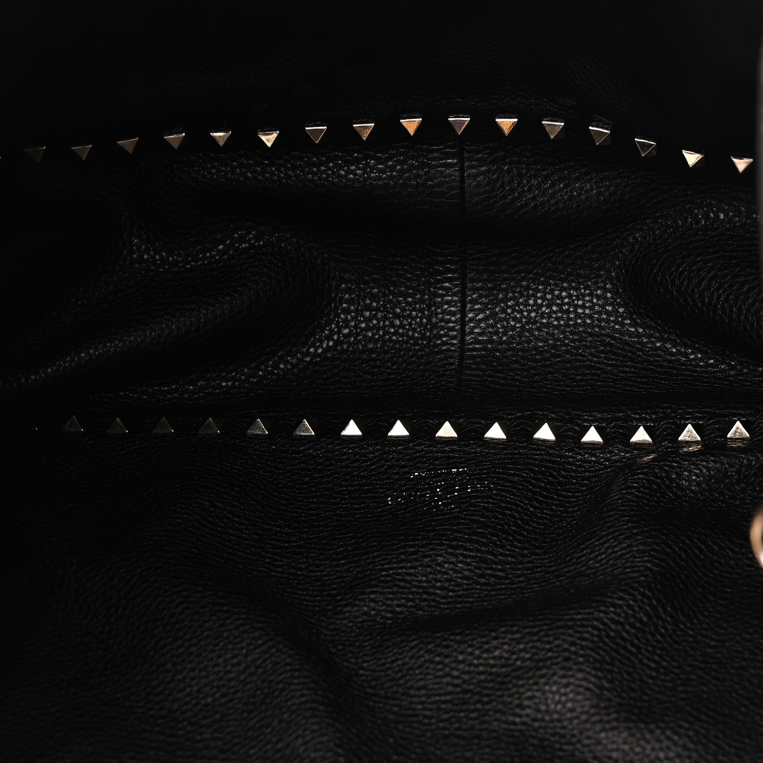 Valentino Garavani Grained Calfskin Medium Rockstud Reversible Tote Black Rose Violet 9 of 16