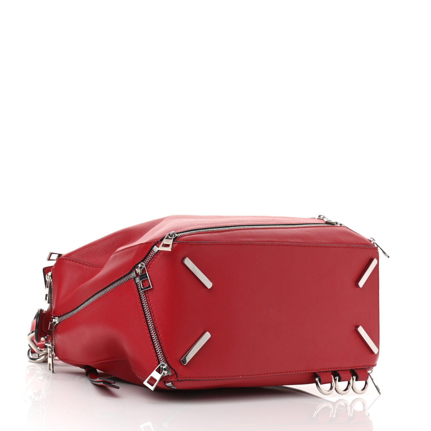 Loewe Calfskin Zipper Puzzle Bag Red 4 of 9