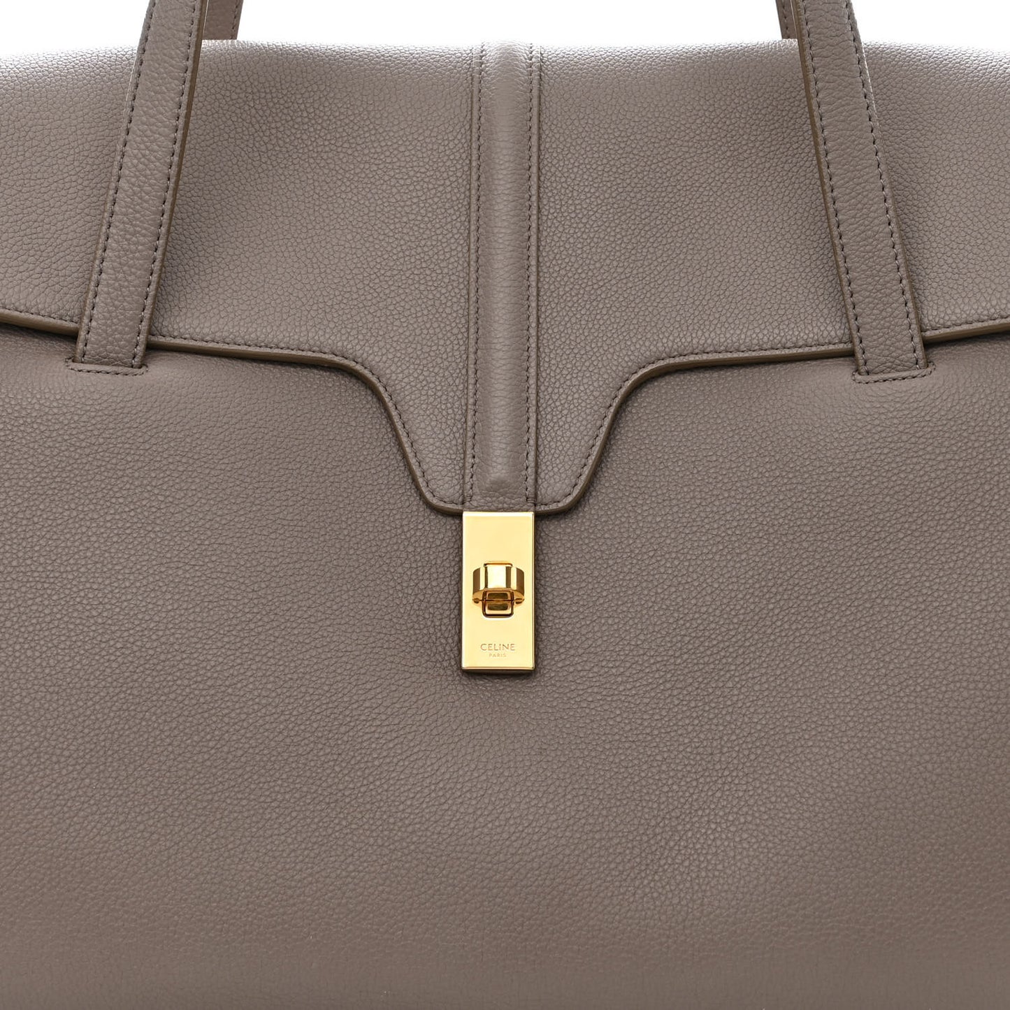 Supple Grained Calfskin Large Soft 16 Bag Pebble