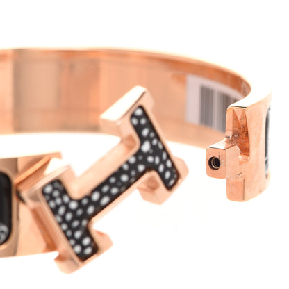Hermes Enamel Narrow Print Guepards Clic Clac H Bracelet PM Positif Negatif 5 of 6