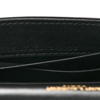 Saint Laurent Nappa Small Monogram Envelope Wallet Black 7 of 8