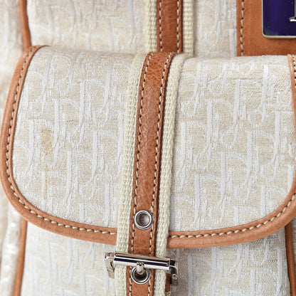 Christian Dior Monogram Tote White Tan 17 of 18