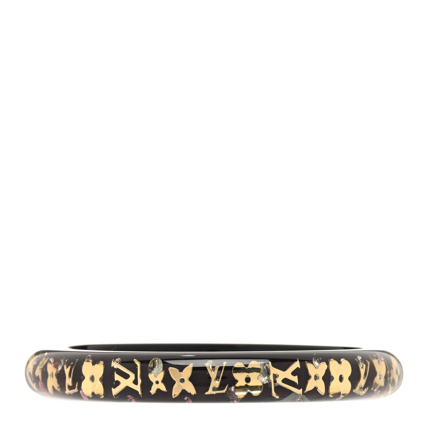 Resin Swarovski Medium Inclusion Bracelet PM Black