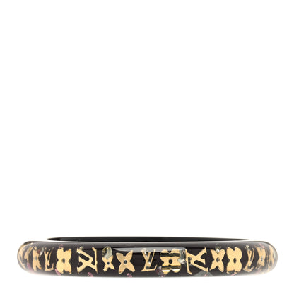 Louis Vuitton Resin Swarovski Medium Inclusion Bracelet PM Black 1 of 3
