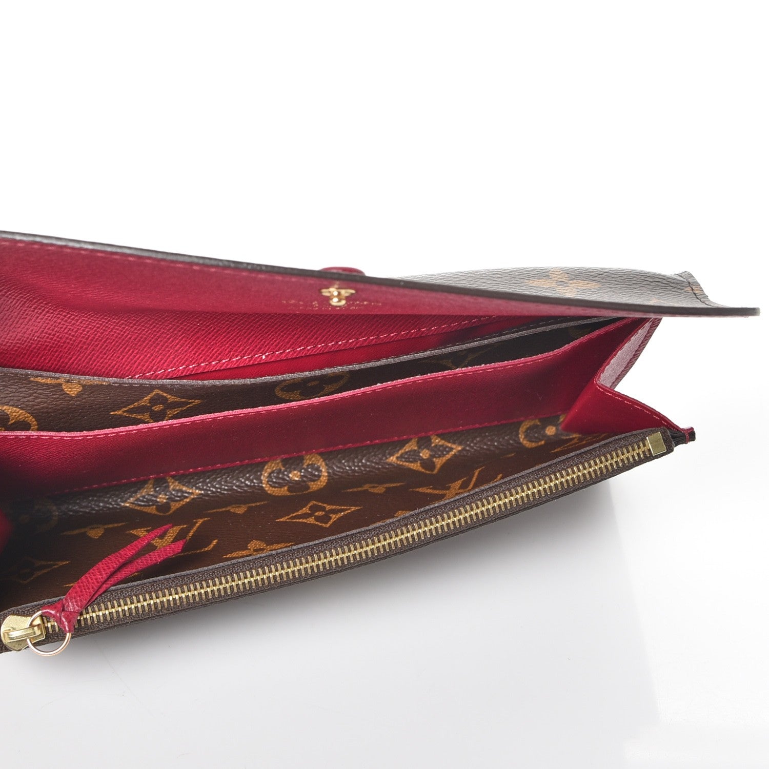 Louis Vuitton Monogram Emilie Wallet Fuchsia 5 of 8