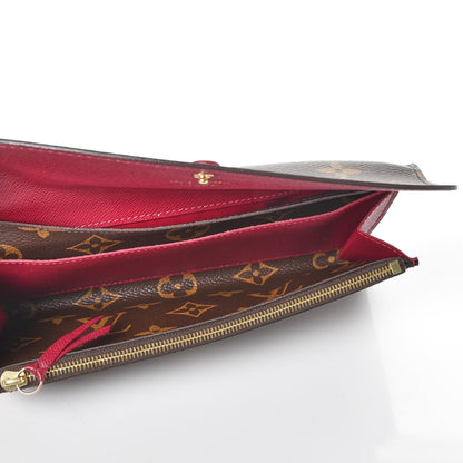 Louis Vuitton Monogram Emilie Wallet Fuchsia 5 of 8