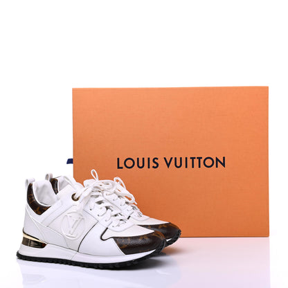 Louis Vuitton Calfskin Monogram Run Away Sneakers 35 White 10 of 10