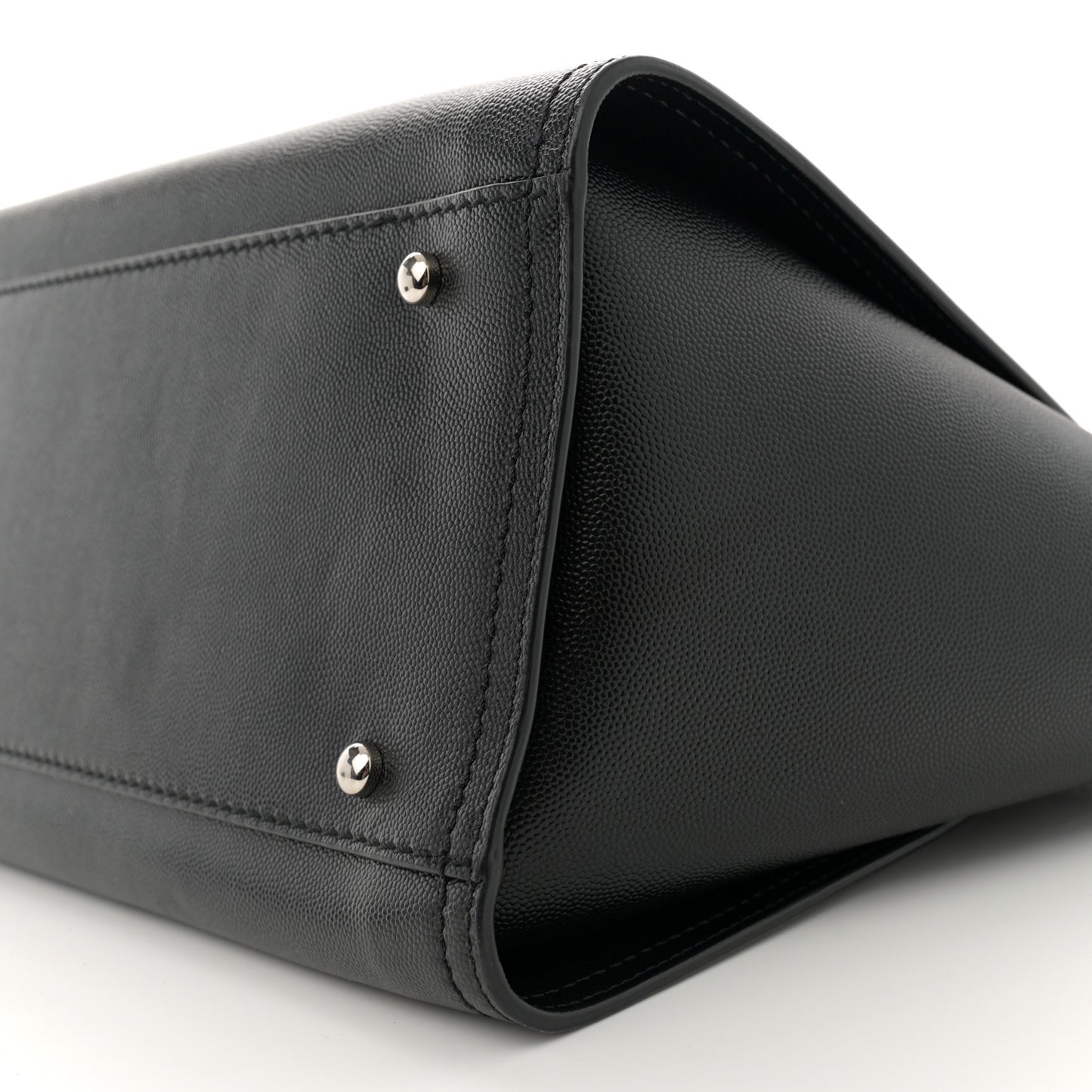 Caviar Small Studded Deauville Tote Black