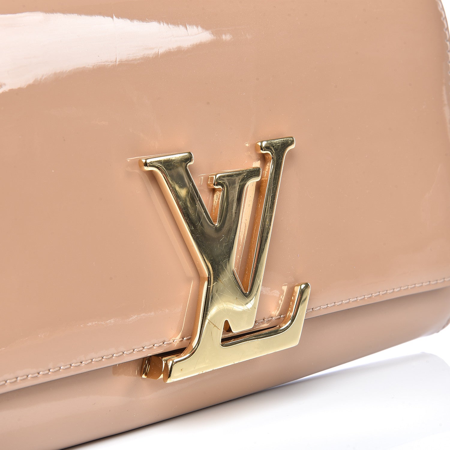Louis Vuitton Patent Louise Clutch Nude 12 of 12