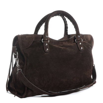 Balenciaga Baby Daim Suede City Dark Brown 4 of 11