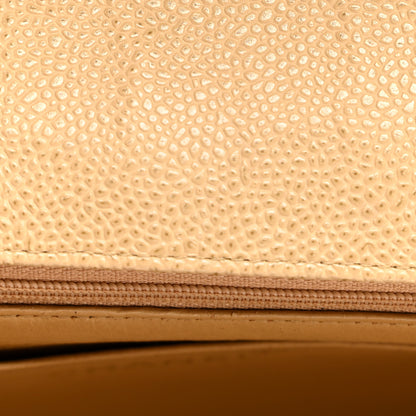 Chanel Caviar Quilted Medium Single Flap Beige 11 of 13