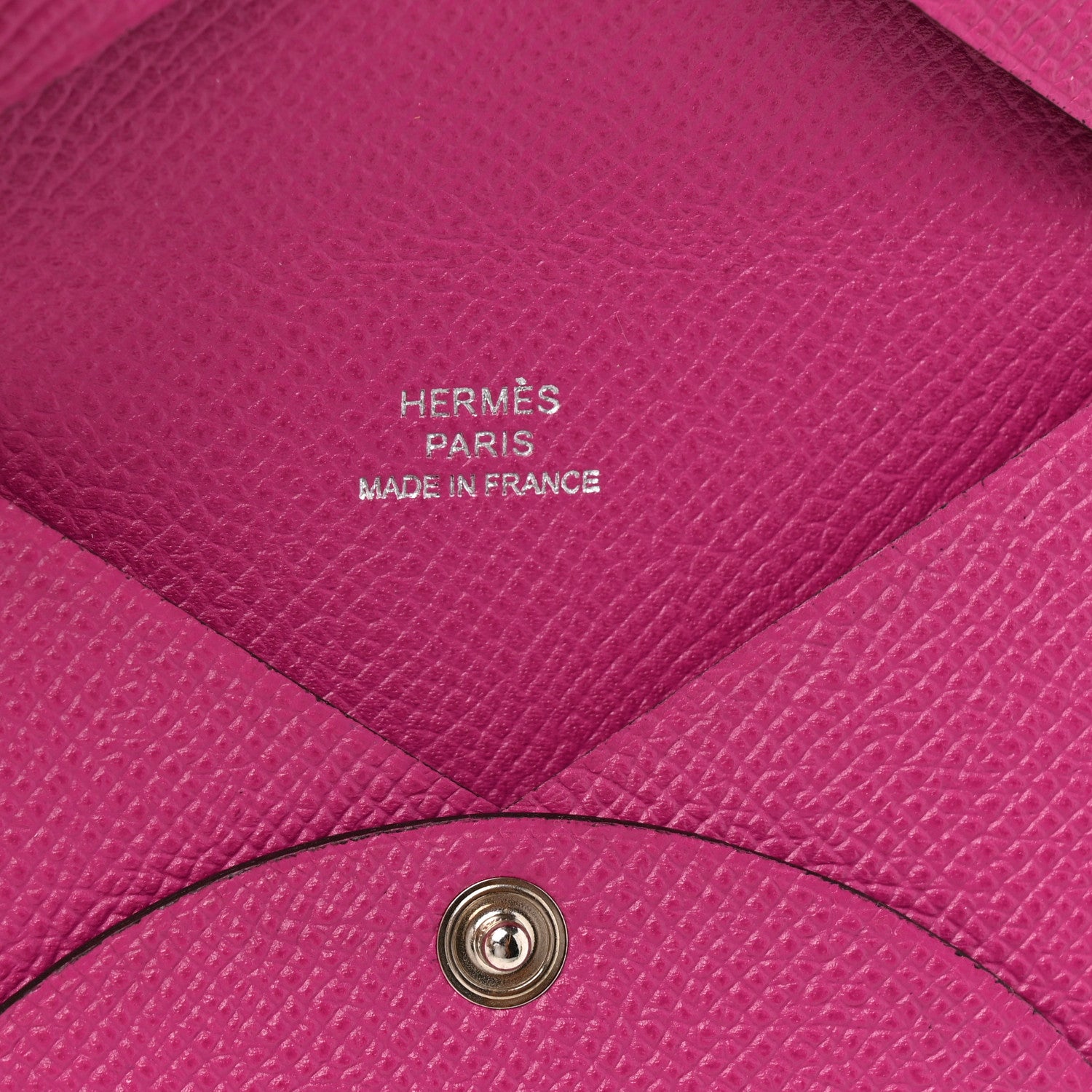 Hermes Epsom Calvi Card Case Rose Pourpre 6 of 9