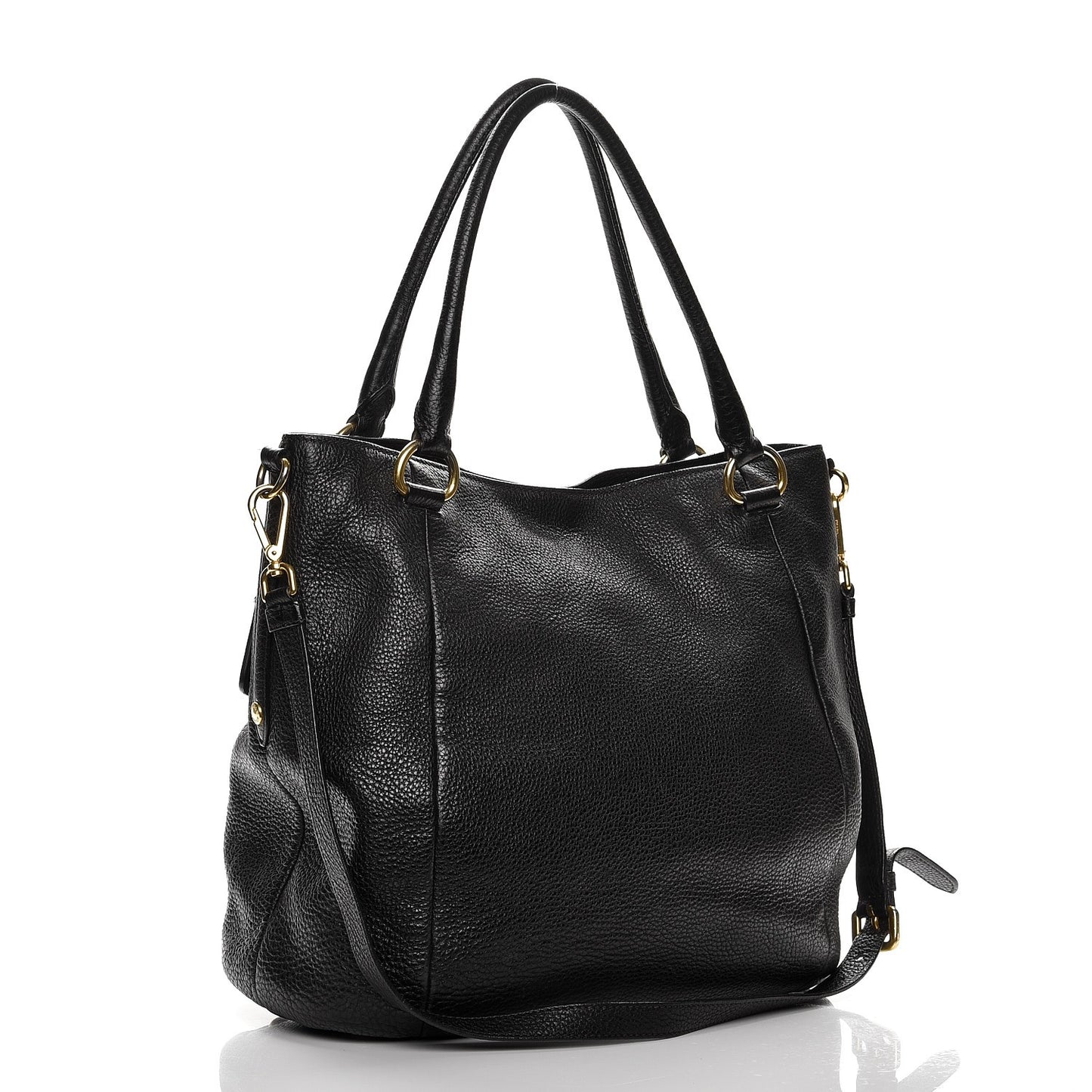 Deerskin Shoulder Bag Black