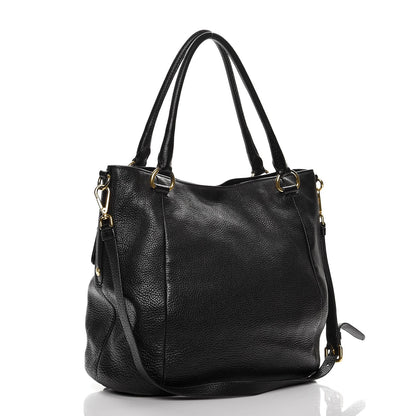 Prada Deerskin Shoulder Bag Black 4 of 15