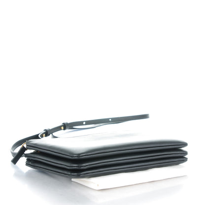 Celine Lambskin Small Trio Crossbody Bag Black 4 of 8