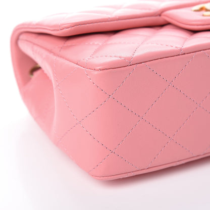 Chanel Lambskin Quilted Mini Rectangular Flap Pink 5 of 11