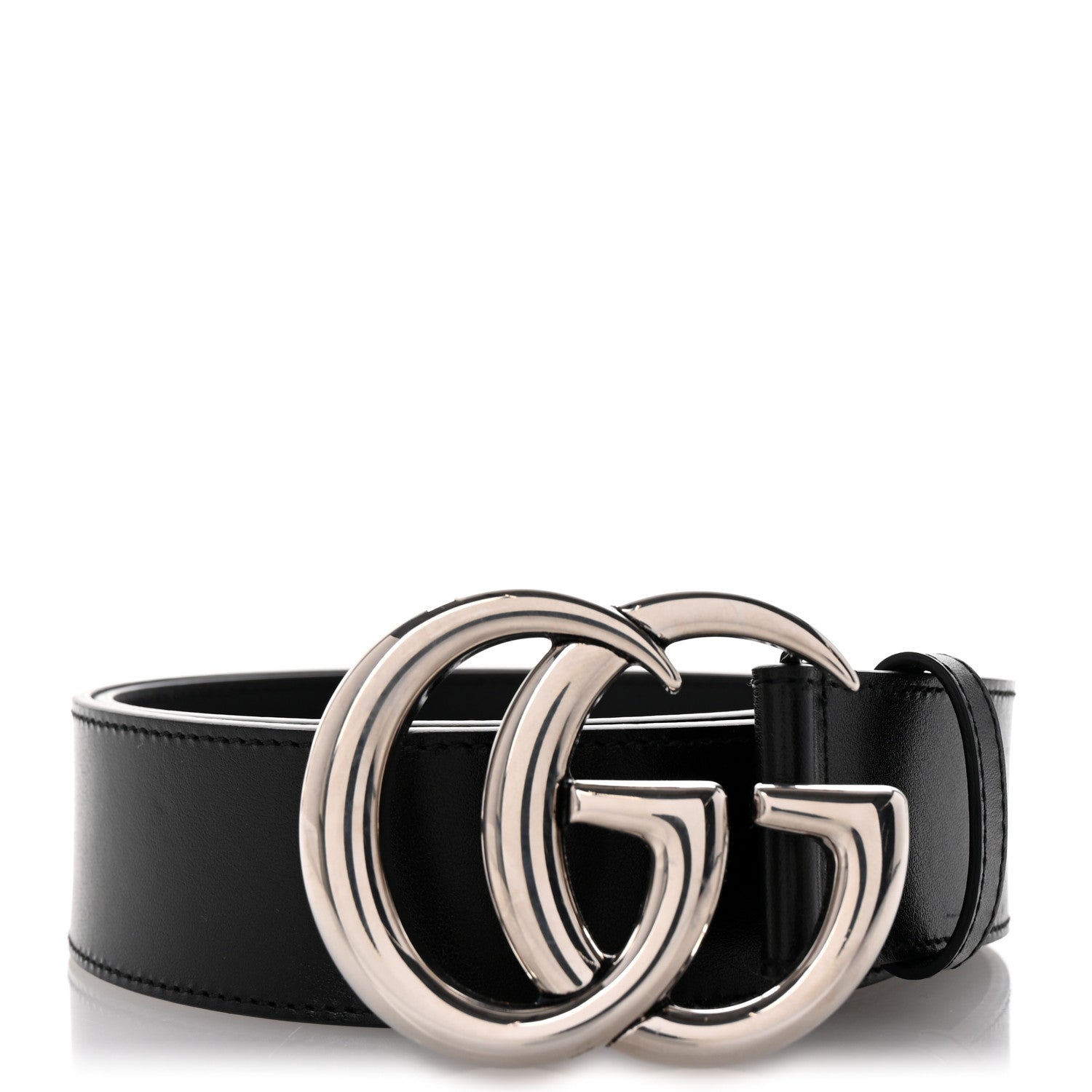 Gucci Calfskin Double G 40mm Belt 80 32 Black 1 of 6