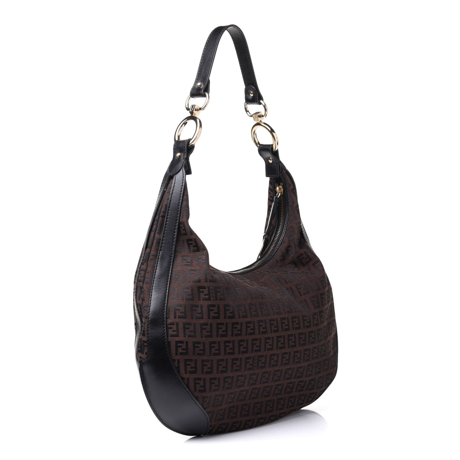 Fendi Zucchino Chef Hobo Tobacco 2 of 16