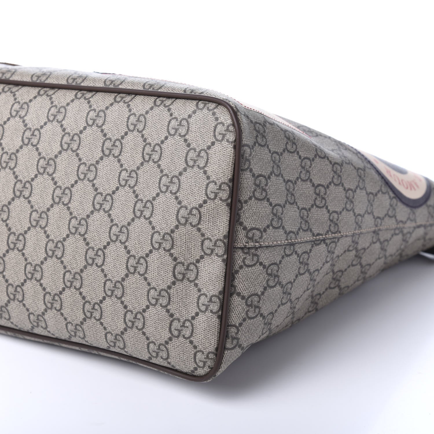 Gucci Soft GG Supreme Monogram Courrier Medium Crossbody Tote Beige New Acero 7 of 10