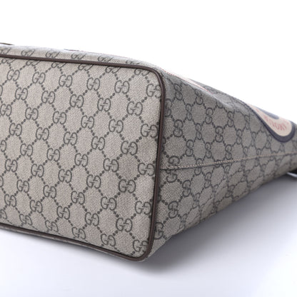 Gucci Soft GG Supreme Monogram Courrier Medium Crossbody Tote Beige New Acero 7 of 10