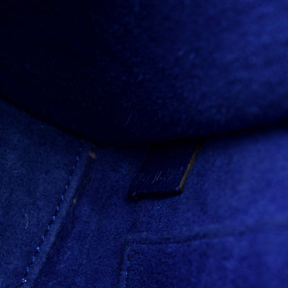 Celine Drummed Calfskin Nano Luggage Indigo 8 of 10