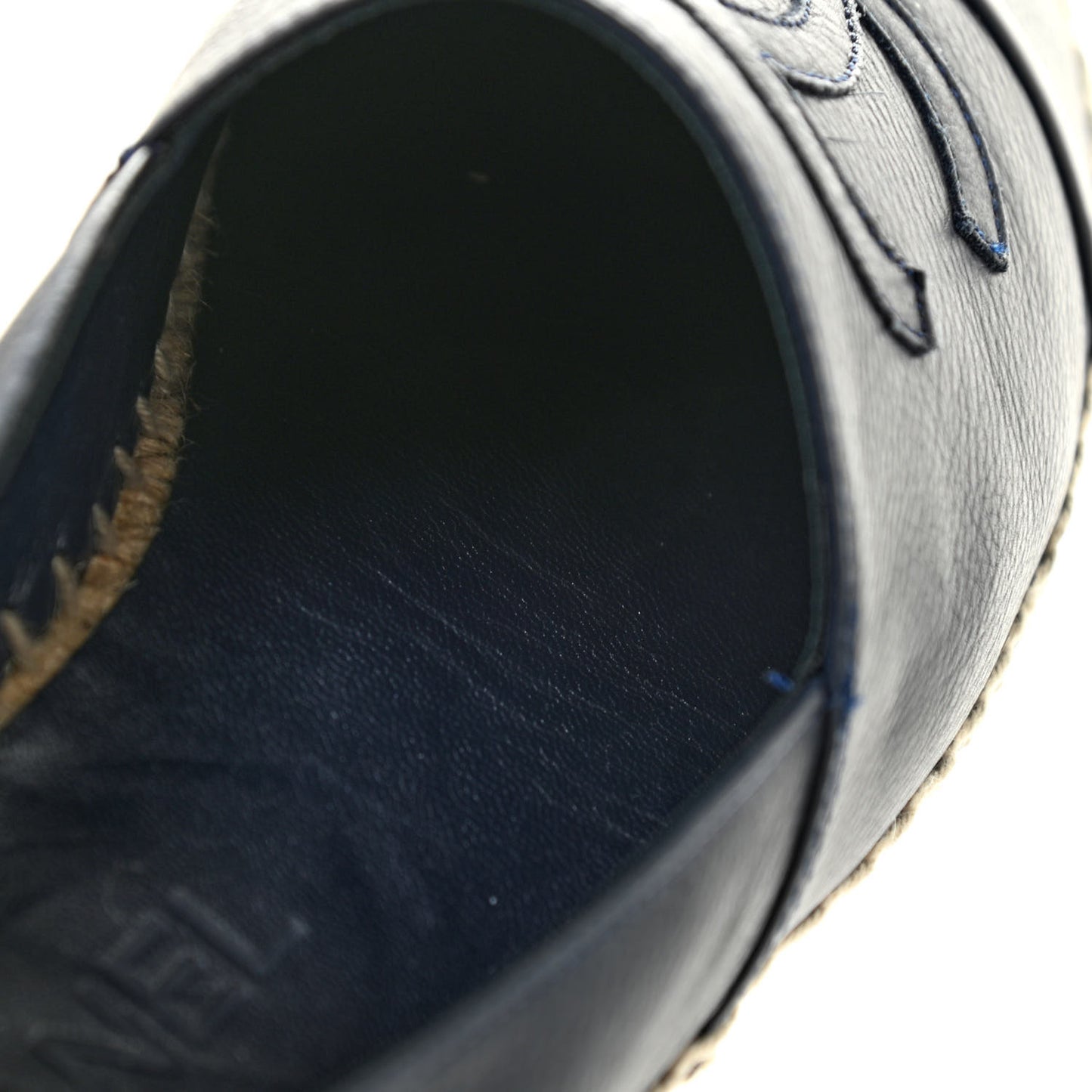 Lambskin CC Espadrilles 37 Navy Blue