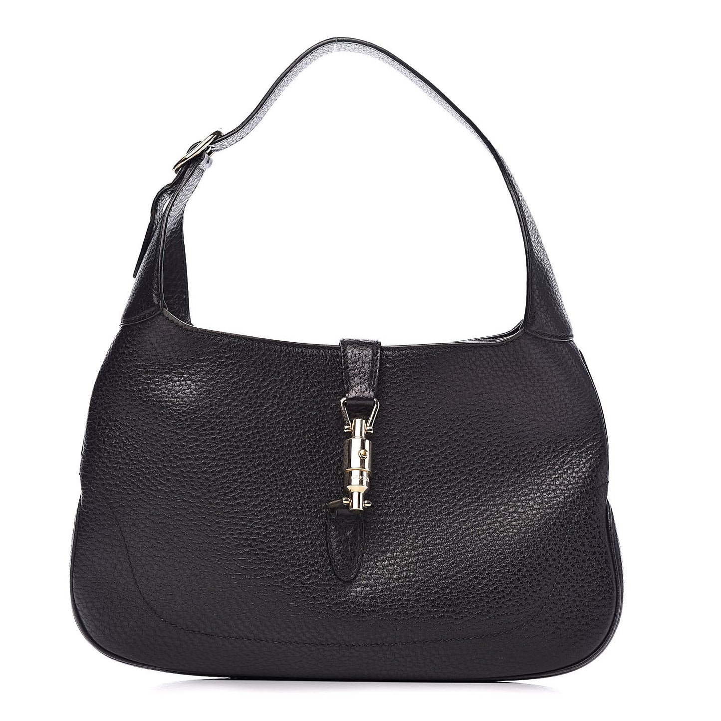 Calfskin Small Jackie O Hobo Black