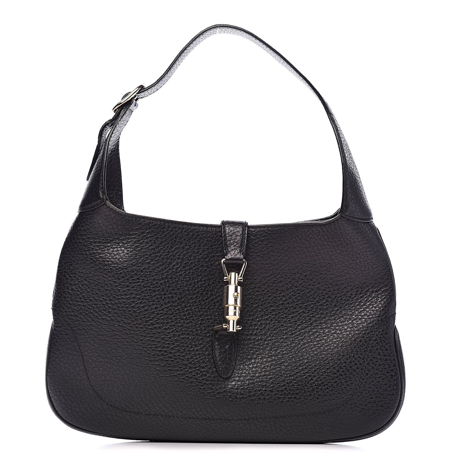 Gucci Calfskin Small Jackie O Hobo Black 1 of 12