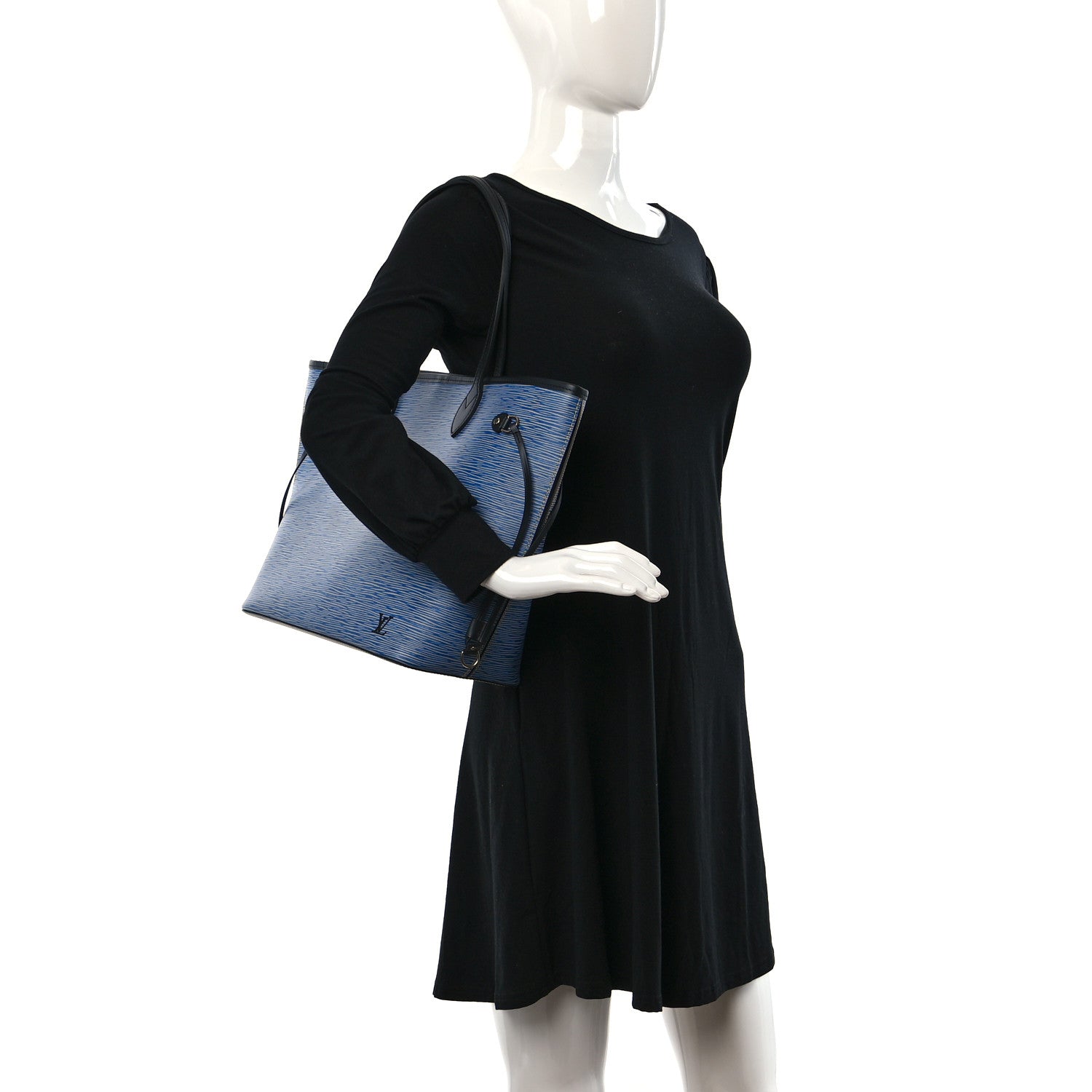 Louis Vuitton Epi Neverfull MM Denim Light 2 of 8