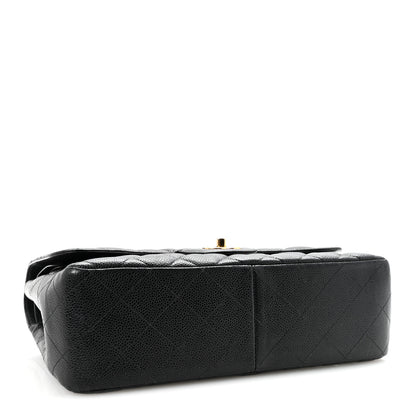 Chanel Caviar Quilted Jumbo Double Flap Black 4 of 10