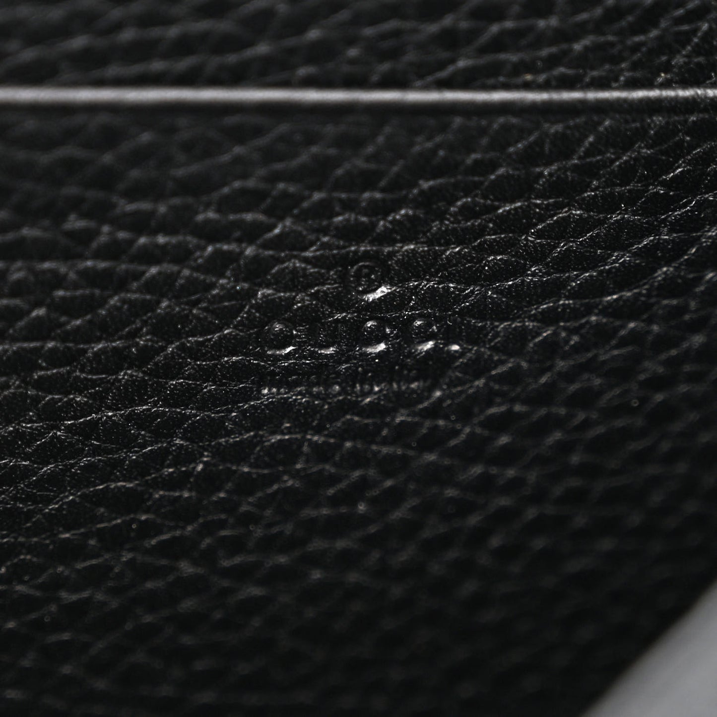 Calfskin GG Marmont Chain Wallet Black
