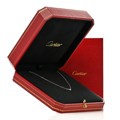 Cartier 18K White Gold Diamond SM D'Amour Pendant Necklace 5 of 5