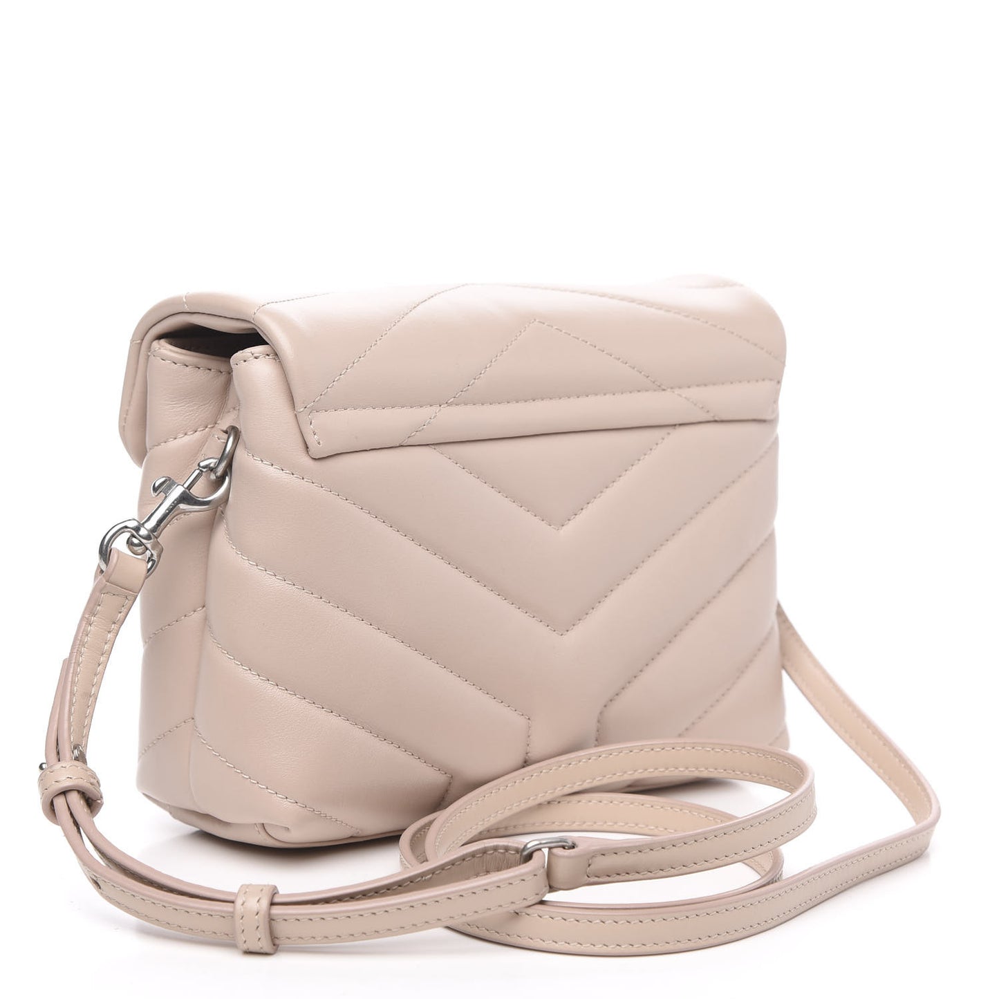 Calfskin Y Quilted Monogram Toy Loulou Crossbody Bag Marble Pink